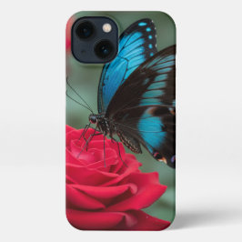 Beautiful Butterfly Red Roses - Stunning  iPhone 13 Hülle