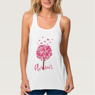Beautiful Butterfly Tree Amour Love Tree of Life T Tank Top