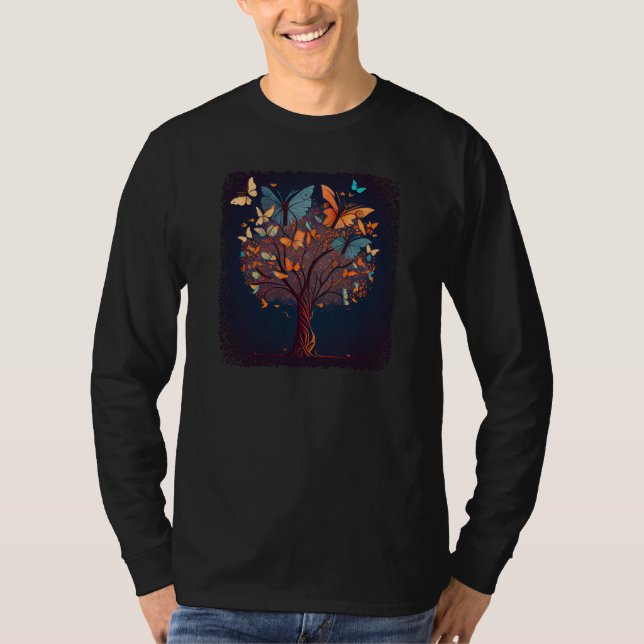 Beautiful Butterfly Tree T-Shirt (Vorderseite)