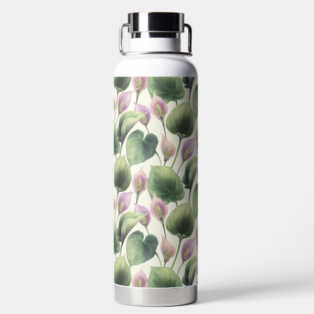 Beautiful Calla Lilies Trinkflasche (Rückseite)