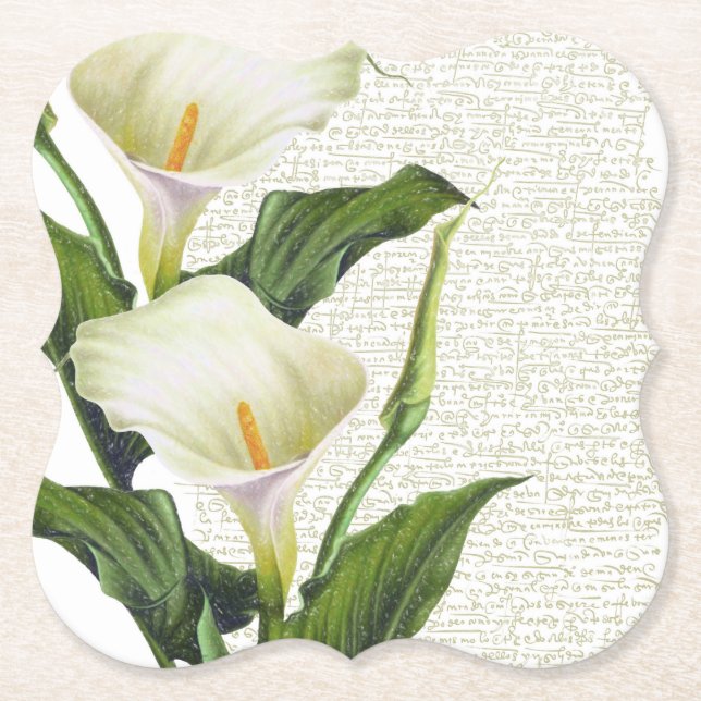 Beautiful Calla Lilies Untersetzer (Vorderseite)
