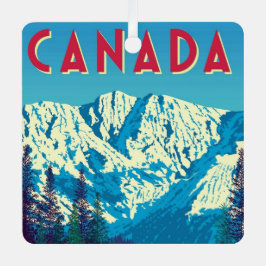 Beautiful Canadian Mountains Ornament Aus Metall