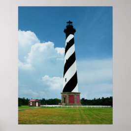 Beautiful Cape Hatteras Lighthouse Außenbanks NC Poster