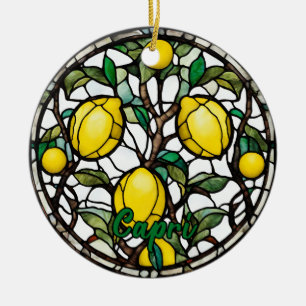 Beautiful Capri Lemon Tree Souvenir Keramik Ornament