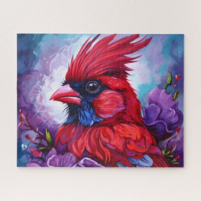 Beautiful Cardinal Bird Puzzle (Horizontal)
