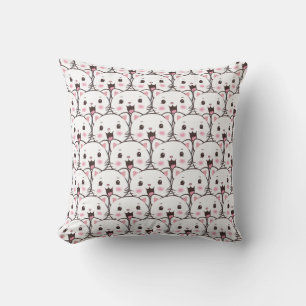 Beautiful Cat Face Cartoon Pattern Kissen