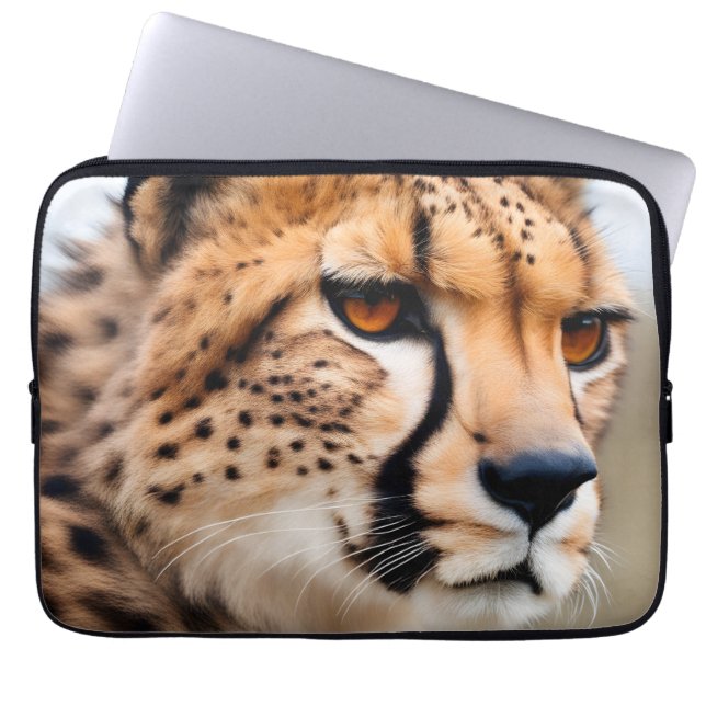 Beautiful Cheetah Laptopschutzhülle (Vorderseite)