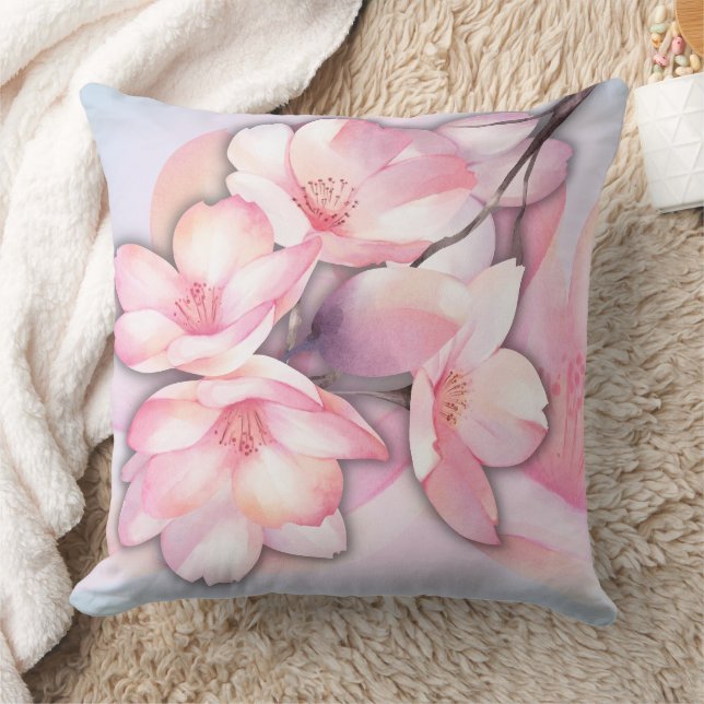 Beautiful Cherry Blossom Throw Kissen (Decke)