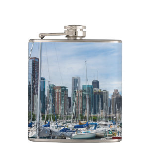 Beautiful Chicago Harbour Flachmann