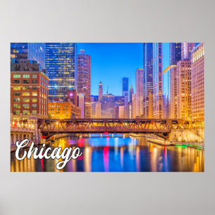 Beautiful Chicago, Illinois, Vereinigte Staaten Poster