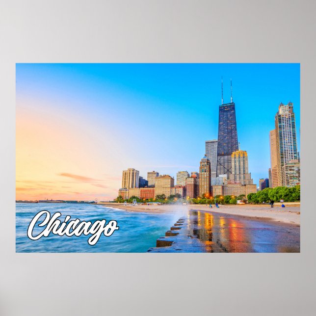 Beautiful Chicago, Illinois, Vereinigte Staaten Poster (Vorne)