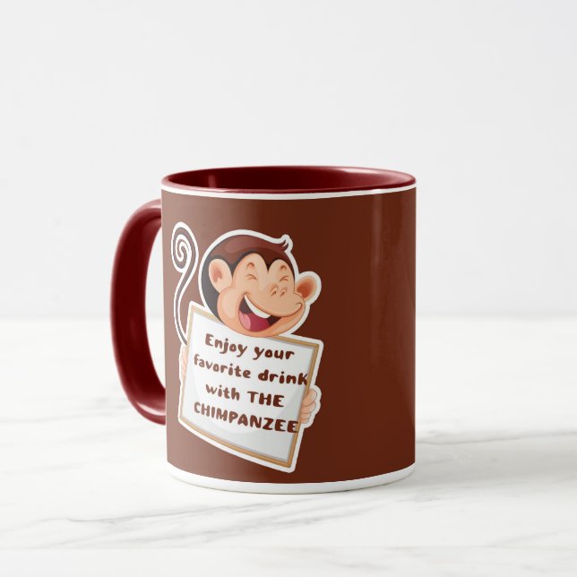 Beautiful Chimpanzee Tasse (Vorderseite Links)
