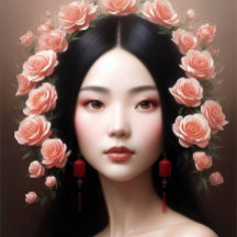 Beautiful Chinese with rosa aiart