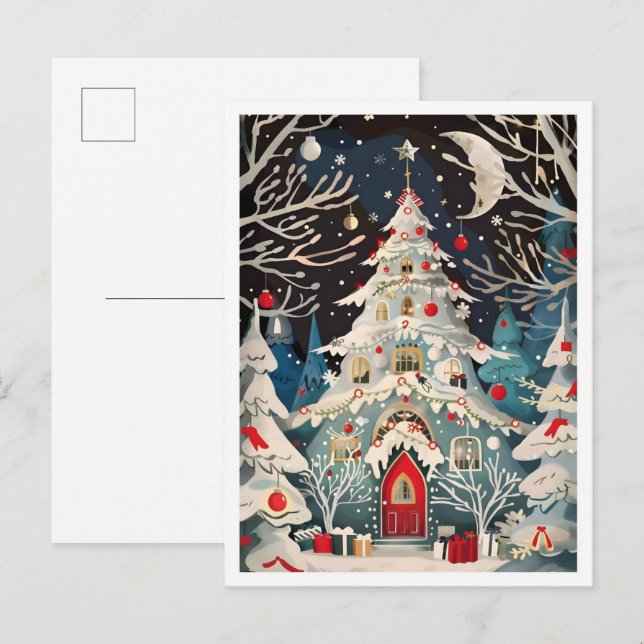 Beautiful Christmas  Postkarte (Vorne/Hinten)