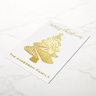 Beautiful Christmas Tree Folien Feiertagskarte