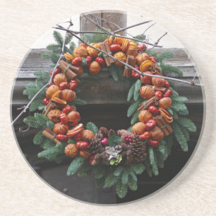 Beautiful! Christmas wreath - Pro Foto Untersetzer