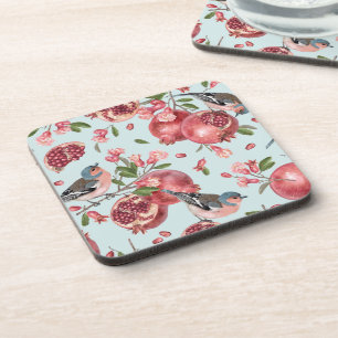Beautiful Coasters - Birds - Pomegranates - Gifts Getränkeuntersetzer