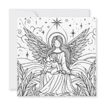 Beautiful Coloring Art Guardian Angel