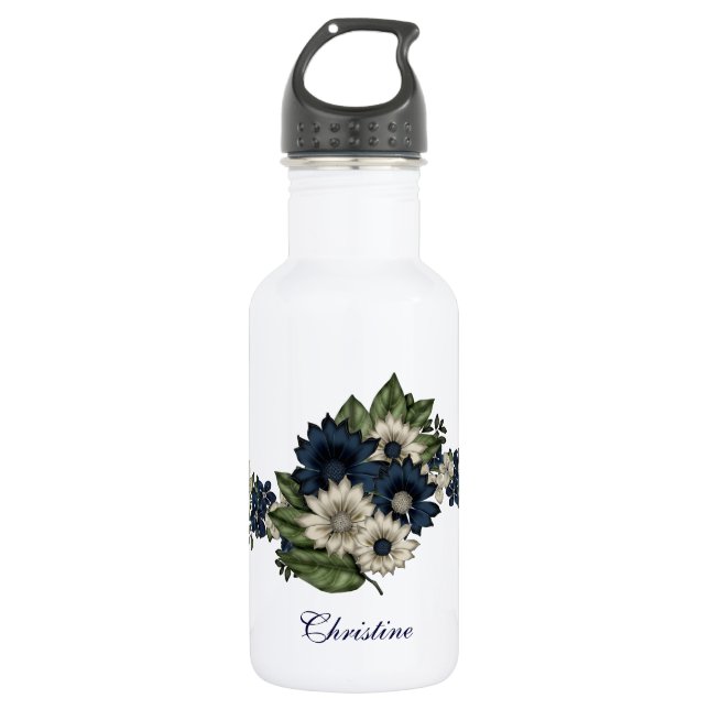 Beautiful Custom Floral Trinkflasche (Vorderseite)