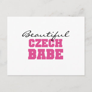 Beautiful Czech Babe Postkarte