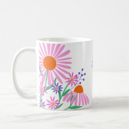 Beautiful Daisies individuelle Name Tasse