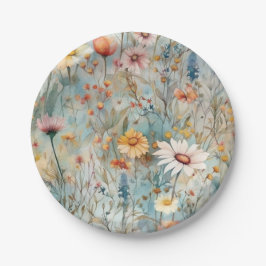 Beautiful Daisy Wildblume Pattern Paper Teller