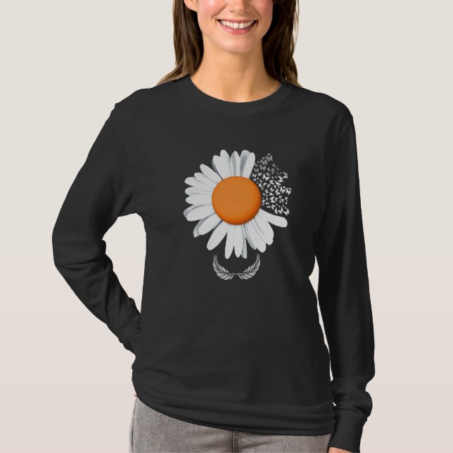 Beautiful Daisy With Butterflies Hope Daisy T-Shirt (Vorderseite)
