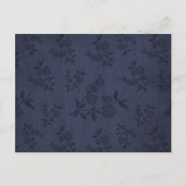 Beautiful Dark Goth Viktorianische Vintage Tapete Postkarte (Vorderseite)