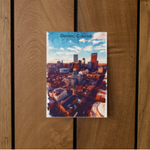 Beautiful Denver Colorado City View Postkarte