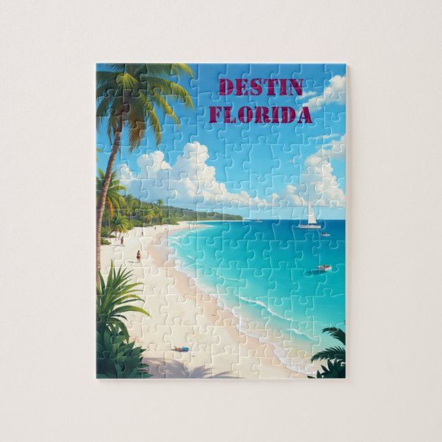 Beautiful Destin Florida Sunset Beach Puzzle (Vertikal)