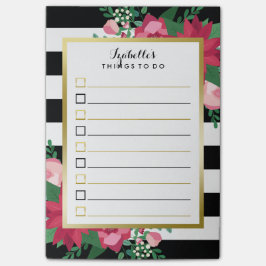 Beautiful Dezember Bouquet Individuelle Name zu tu Post-it Klebezettel