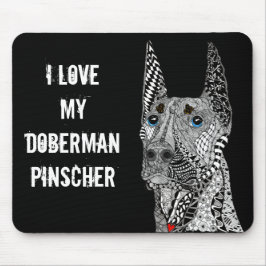 Beautiful Doberman Pinscher Mouse Pad Mousepad