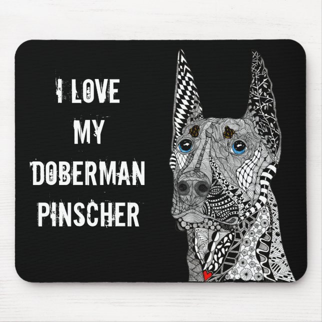 Beautiful Doberman Pinscher Mouse Pad Mousepad (Vorne)