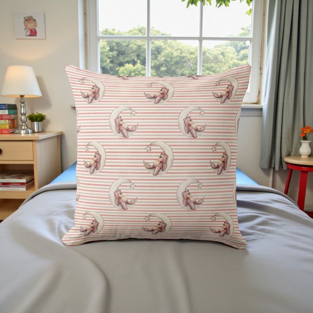 Beautiful Double Sided Watercolor Teddy Bear Kissen (Von Creator hochgeladen)