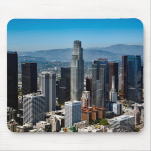 Beautiful Downtown Los Angeles California Skyline Mousepad