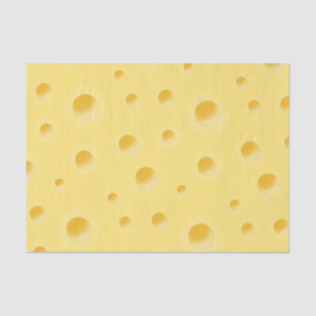 Beautiful Dreamy Swiss Cheese Whimsical Seidenpapier (Vorderseite)