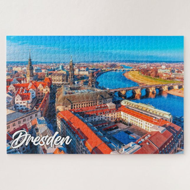 Beautiful Dresden, Deutschland Puzzle (Horizontal)