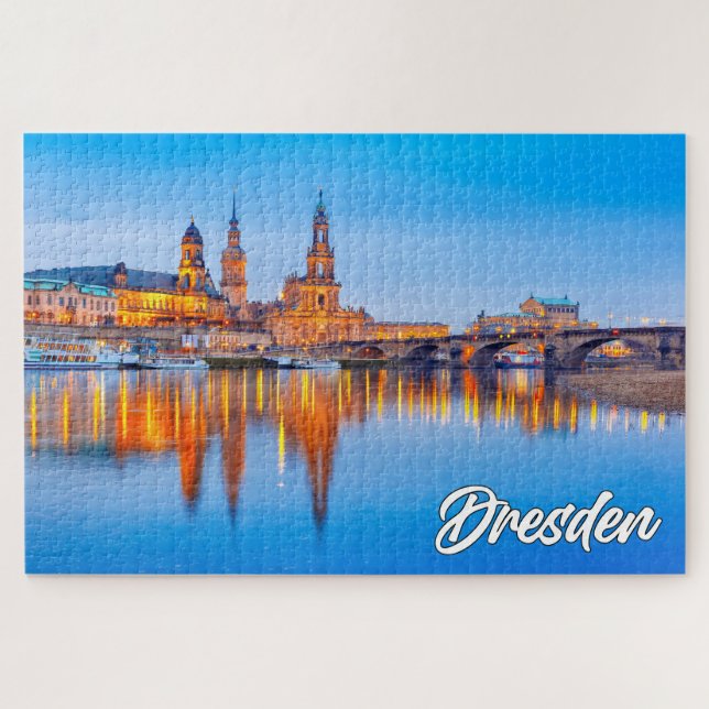 Beautiful Dresden, Deutschland Puzzle (Horizontal)