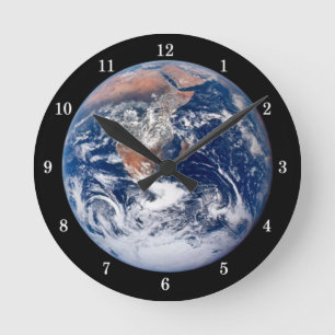 Beautiful Earth from Space Wallclock Runde Wanduhr