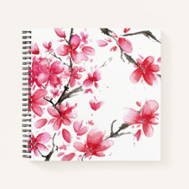 Beautiful & Elegant Cherry Blossom Gästebuch Notizbuch