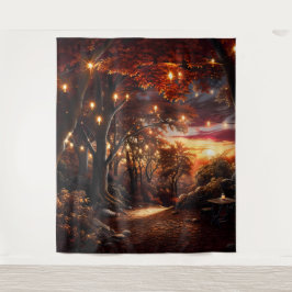 Beautiful Evening Wedding Backdrop Wandteppich