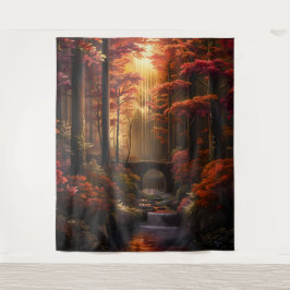 Beautiful Evening Wedding Backdrop Wandteppich