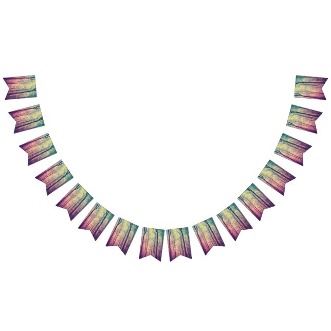 Beautiful Evening Wedding Backdrop Wimpelkette (Alle)