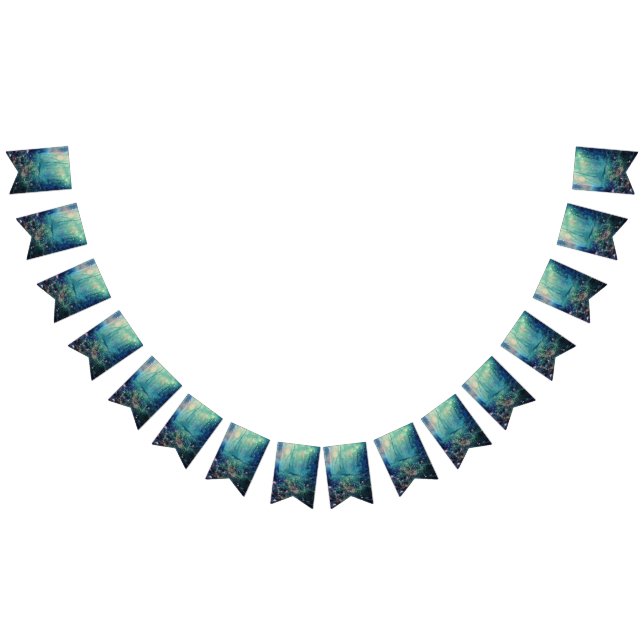 Beautiful Evening Wedding Backdrop Wimpelkette (Alle)