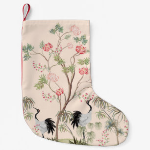 Beautiful exotic chinoiserie wallpaper. Hand Drawn Kleiner Weihnachtsstrumpf
