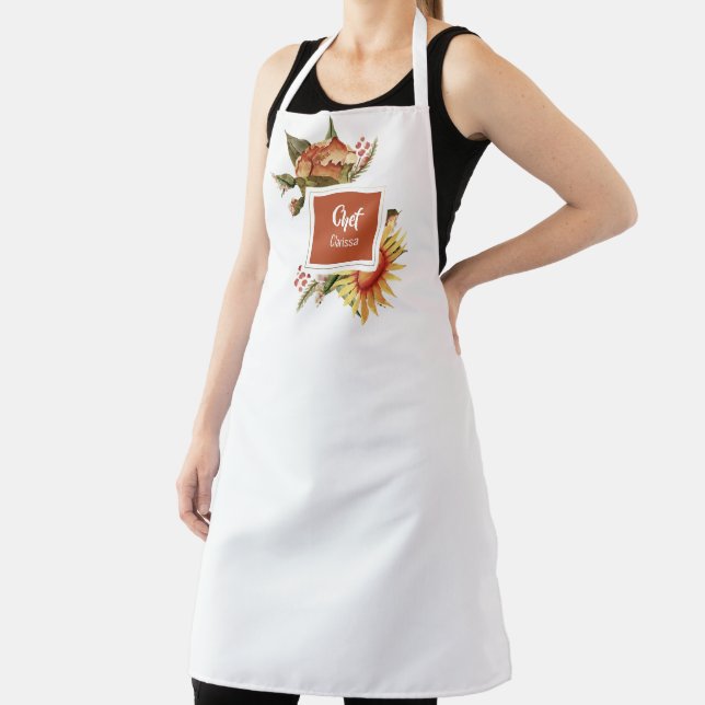Beautiful Fall Floral ERNTEDANK | PERSONALISIERT Schürze (InSitu)