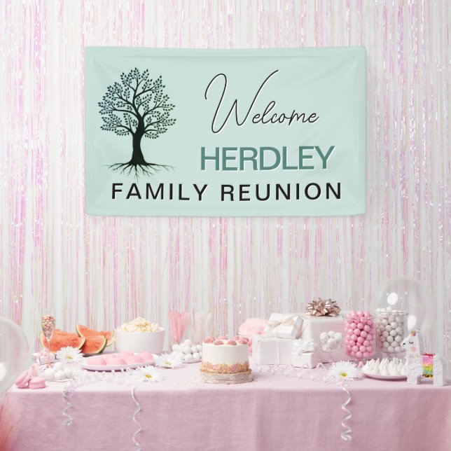 Beautiful Family tree Family Reunion  Banner (Party)