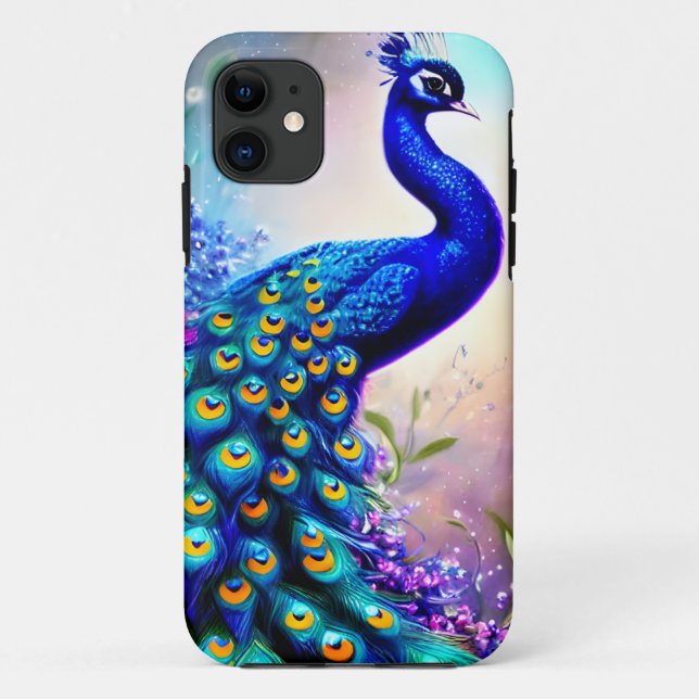 Beautiful Fantasy Peacock Case-Mate iPhone Hülle (Rückseite)