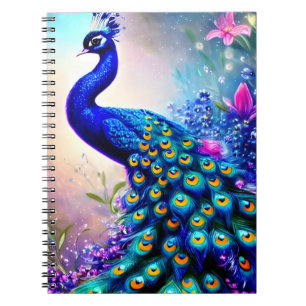 Beautiful Fantasy Peacock Notizblock