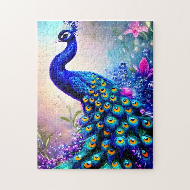 Beautiful Fantasy Peacock Puzzle (Vertikal)